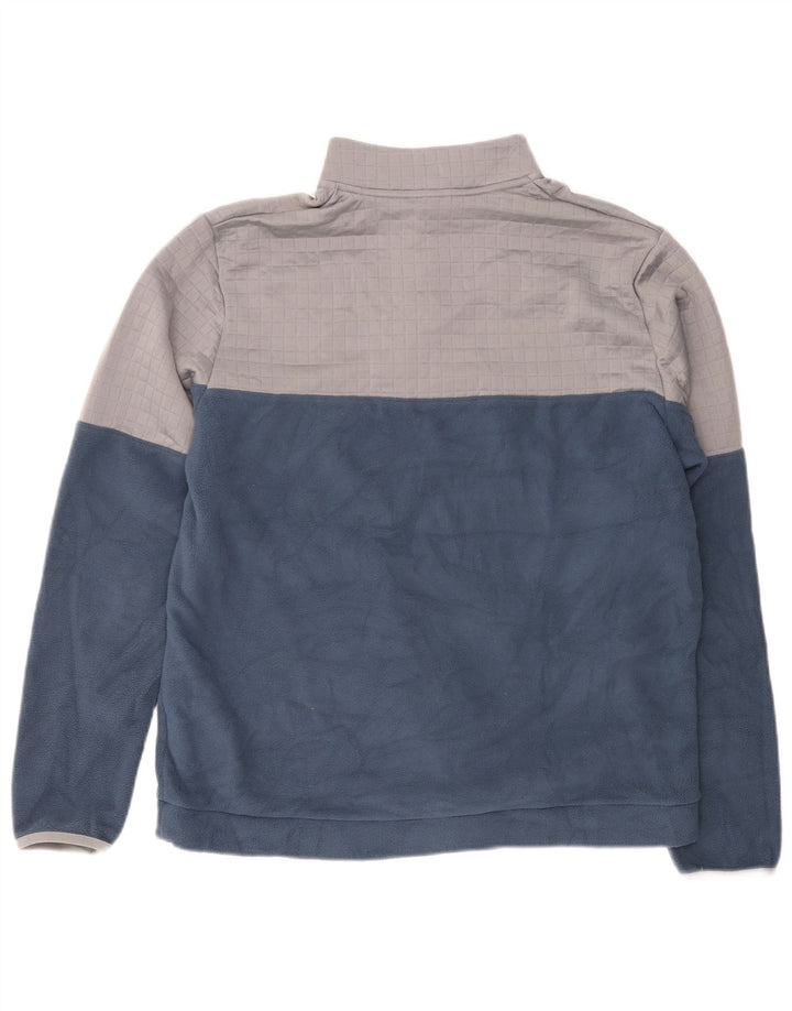 Adidas Fleece Jumper med lynlås til mænd Stor marineblå polyester