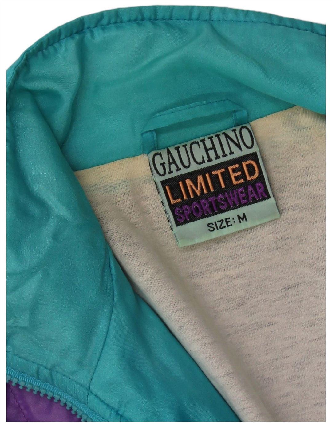 VINTAGE Grafisk træningsdragt til mænd Topjakke Medium Flerfarvet Colourblock