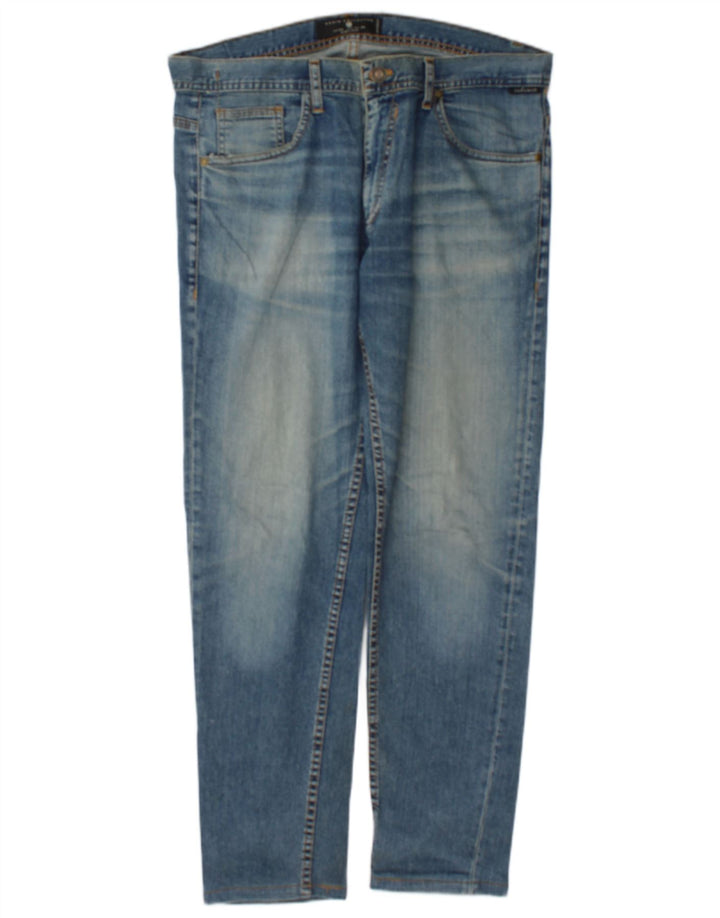 Zara Herre Slim Jeans EU 44 Large W34 L30 Blå