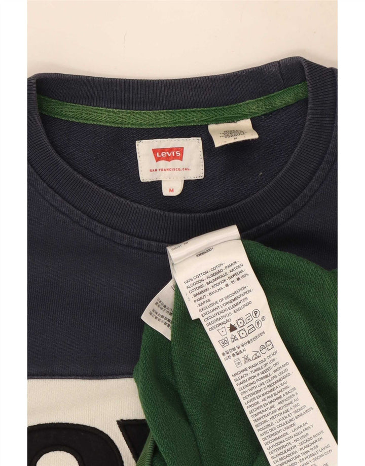 Levi's Sweatshirt til mænd Medium Flerfarvet Colourblock Bomuld