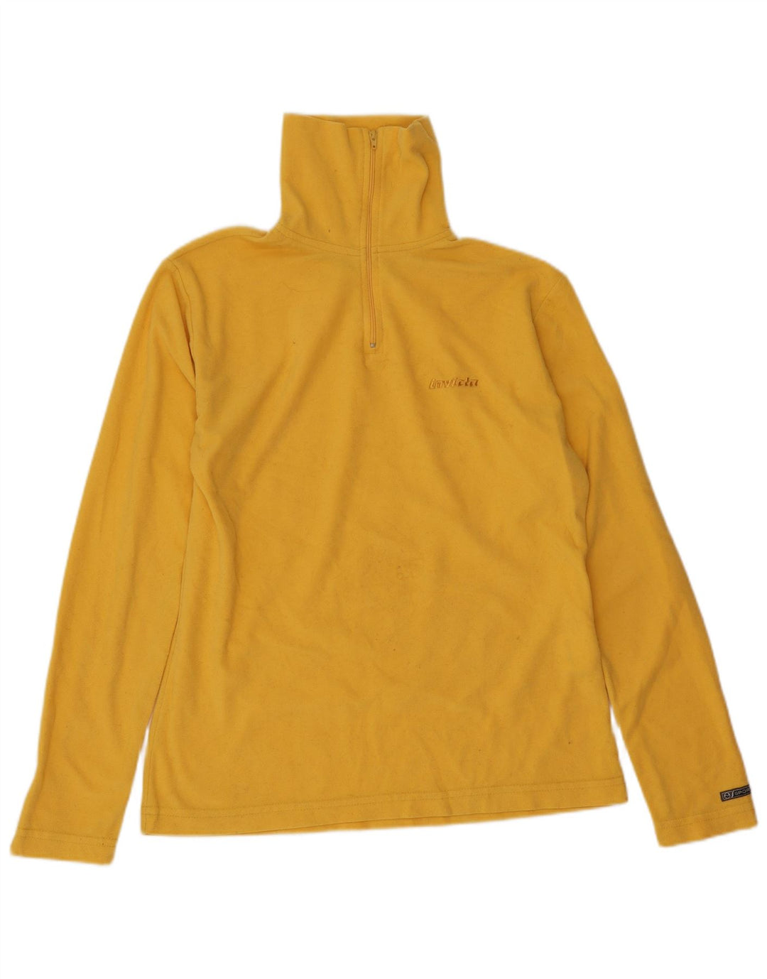 Invicta Fleece Jumper med lynlås til kvinder UK 12 Medium Gul Polyester