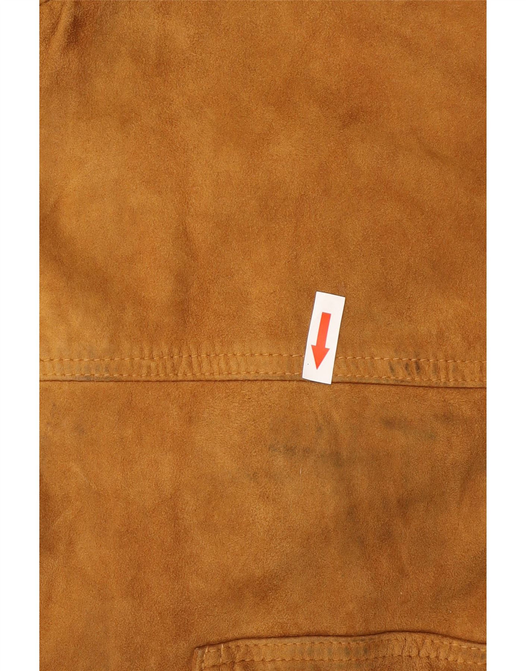 Vintage herre ruskind bomberjakke UK 42 XL beige læder