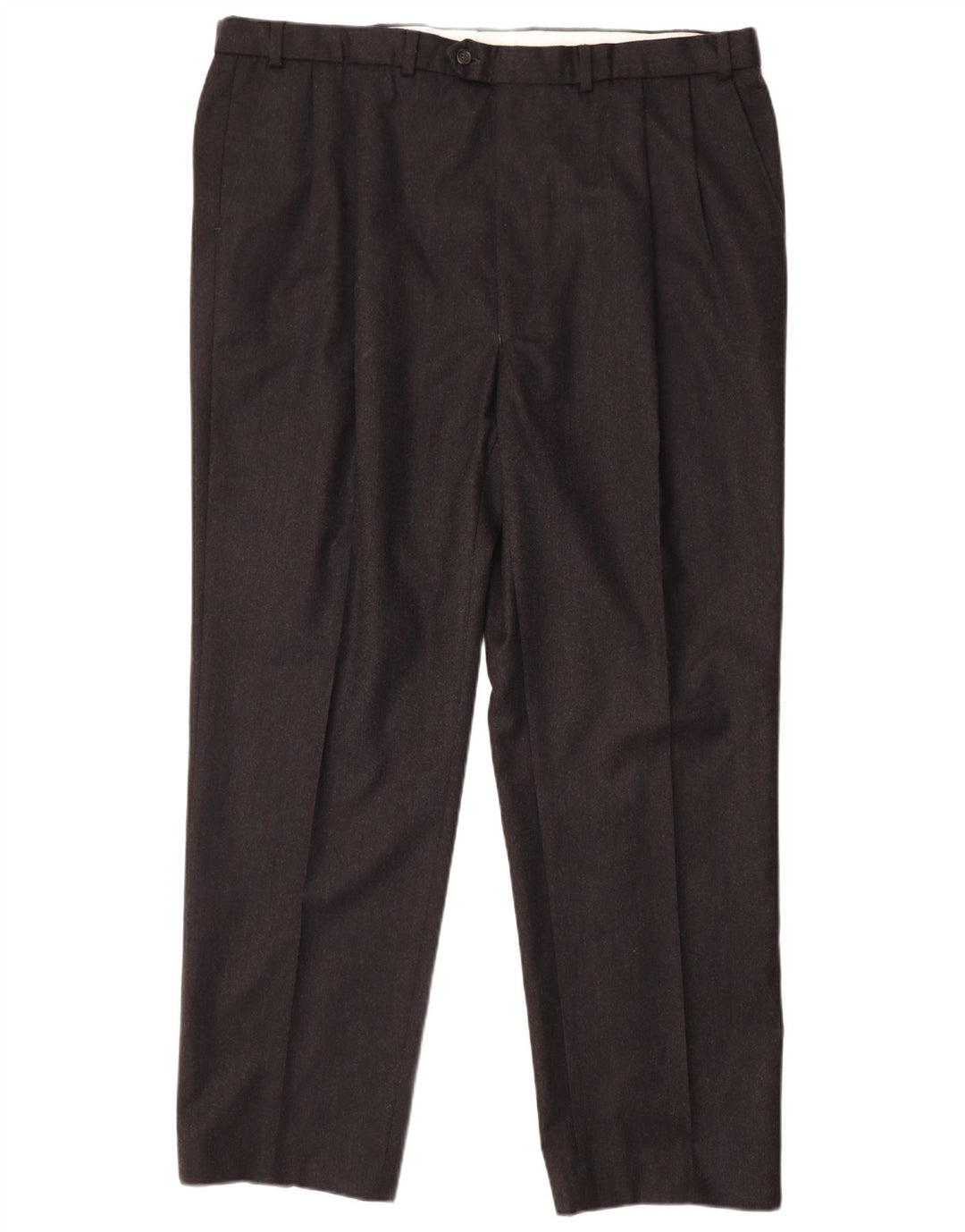 MARKS & SPENCER Herre Pegged Suit Bukser W44 L33 Sort Uld