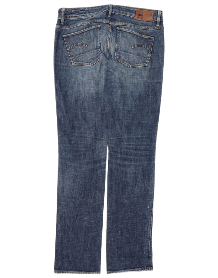 G-Star Dame 3301 Straight Jeans med lav talje W29 L32 Blå Bomuld