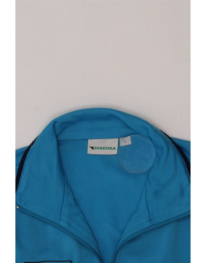 DIADORA Boys Tracksuit Top Jacket 11-12 Years Large Blue Vintage Diadora and Second-Hand Diadora from Messina Hembry 