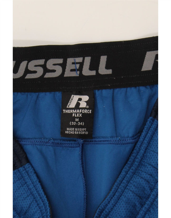 RUSSELL ATHLETIC Mens Tracksuit Trousers Medium  Blue Colourblock Vintage Russell Athletic and Second-Hand Russell Athletic from Messina Hembry 