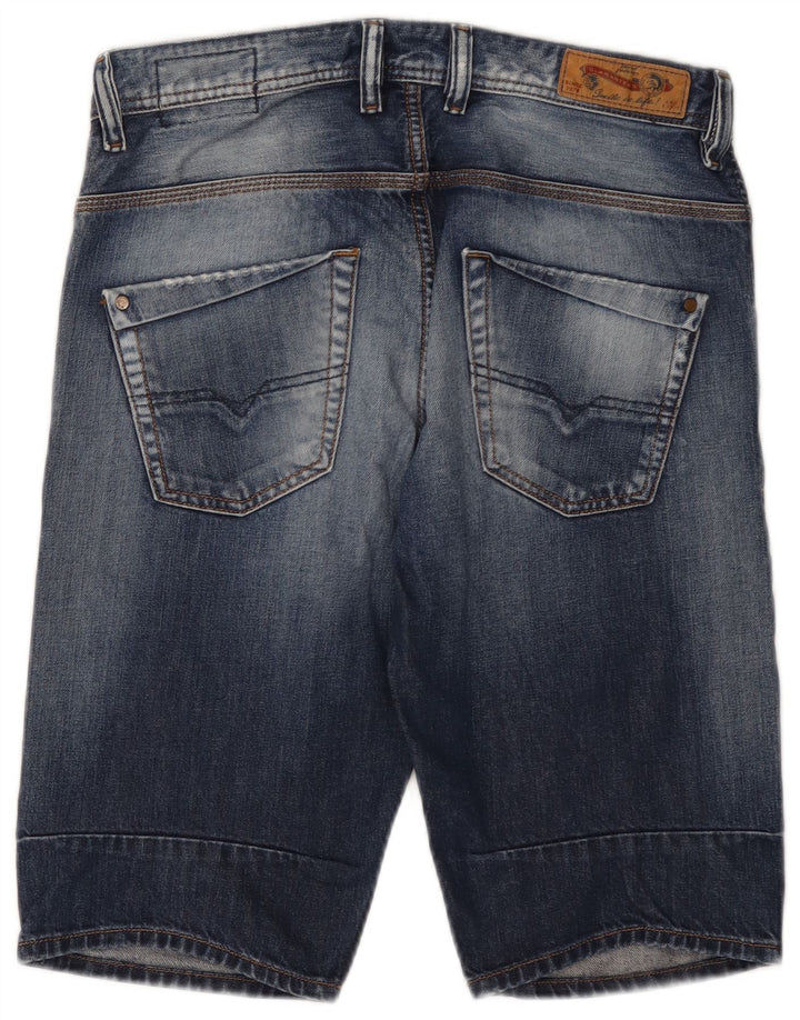 Diesel Herre Distressed Denim Shorts W29 Små blå bomuld