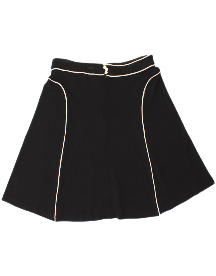 MAX MARA Womens A-Line Skirt IT 44 Medium W30  Black Viscose Vintage Max Mara and Second-Hand Max Mara from Messina Hembry 