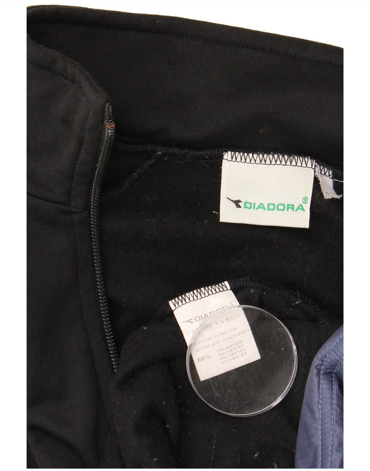 DIADORA Træningsdragt til mænd Topjakke Medium Sort Colourblock Polyester