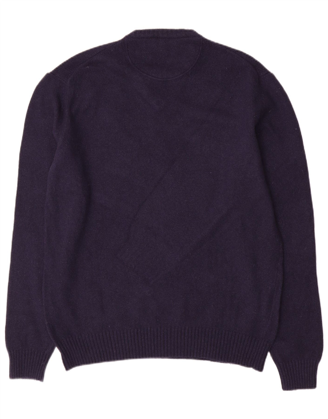 Trussardi Jeans Herre V-hals sweater Stor marineblå uld