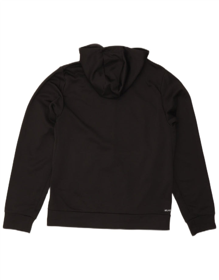 NEW BALANCE Hættetrøje med lynlås til mænd mellem sort polyester