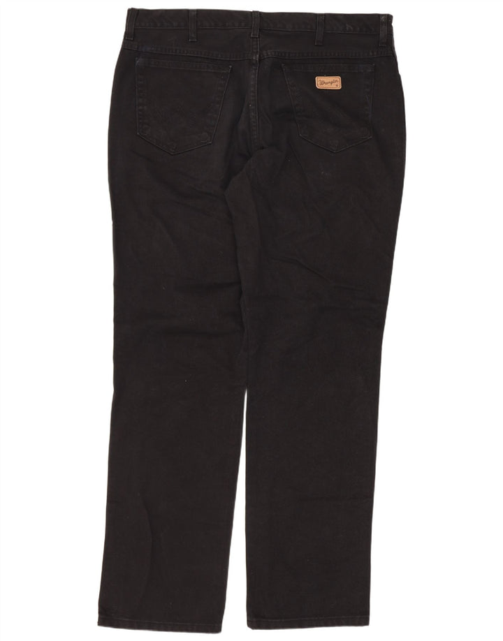 Wrangler Herre Texas Straight Jeans W40 L34 Sort Bomuld