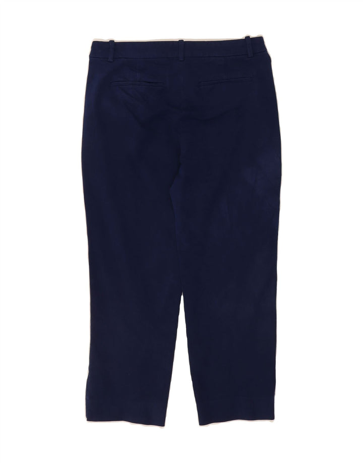 J. CREW Womens Crop Chino Trousers US 8 Medium W30 L24 Navy Blue Vintage J. Crew and Second-Hand J. Crew from Messina Hembry 