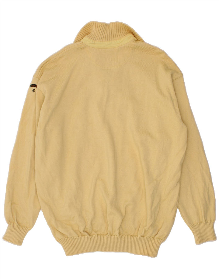 PAUL & SHARK Herre Zip Neck Jumper Sweater 3XL Gul Uld