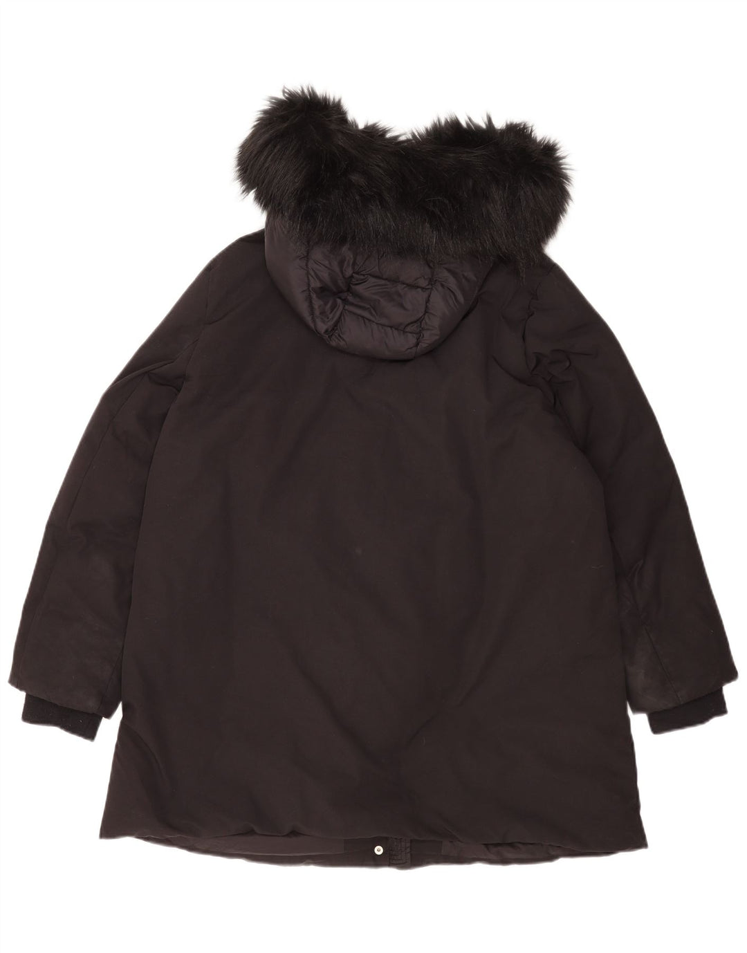 Florela Rubino Dame Hætte Oversized Polstret Frakke UK 14 Large Black