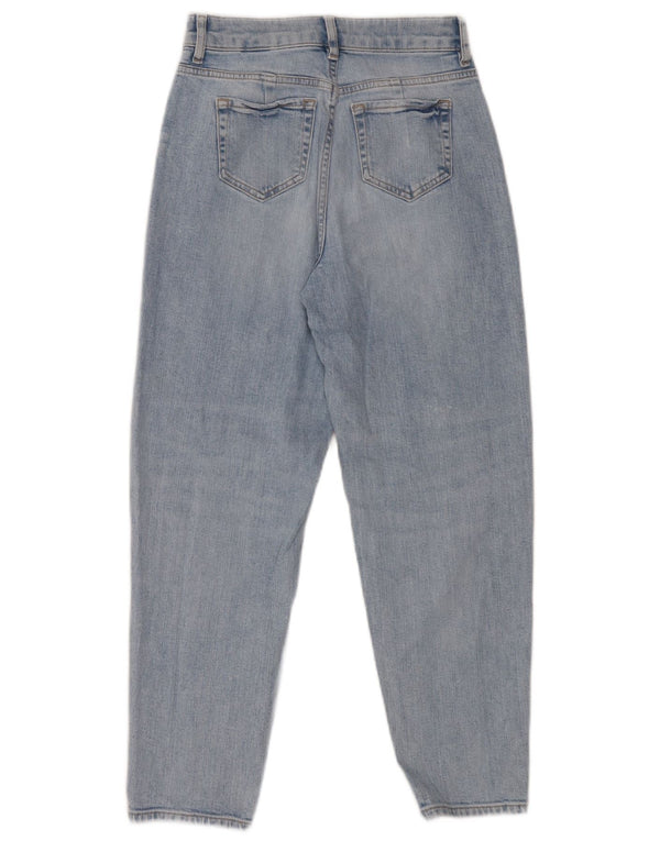 Marks & Spencer Dame Mom Højtaljede tilspidsede jeans UK 8 Small W26 L25 Blue