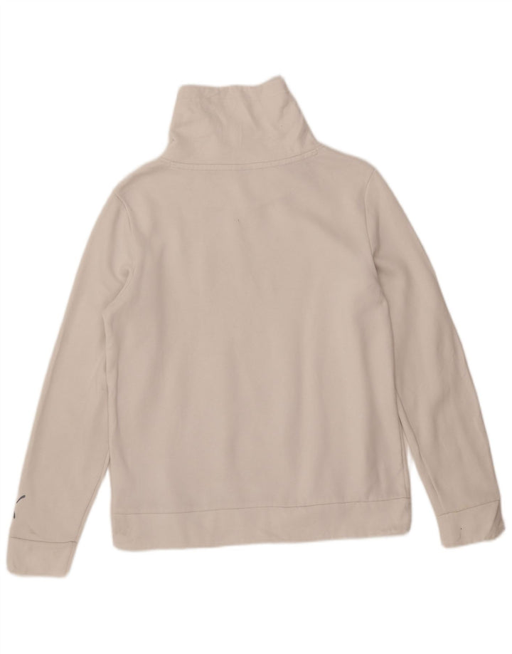 Puma Graphic Sweatshirt Jumper UK 14 Medium White Bomuld