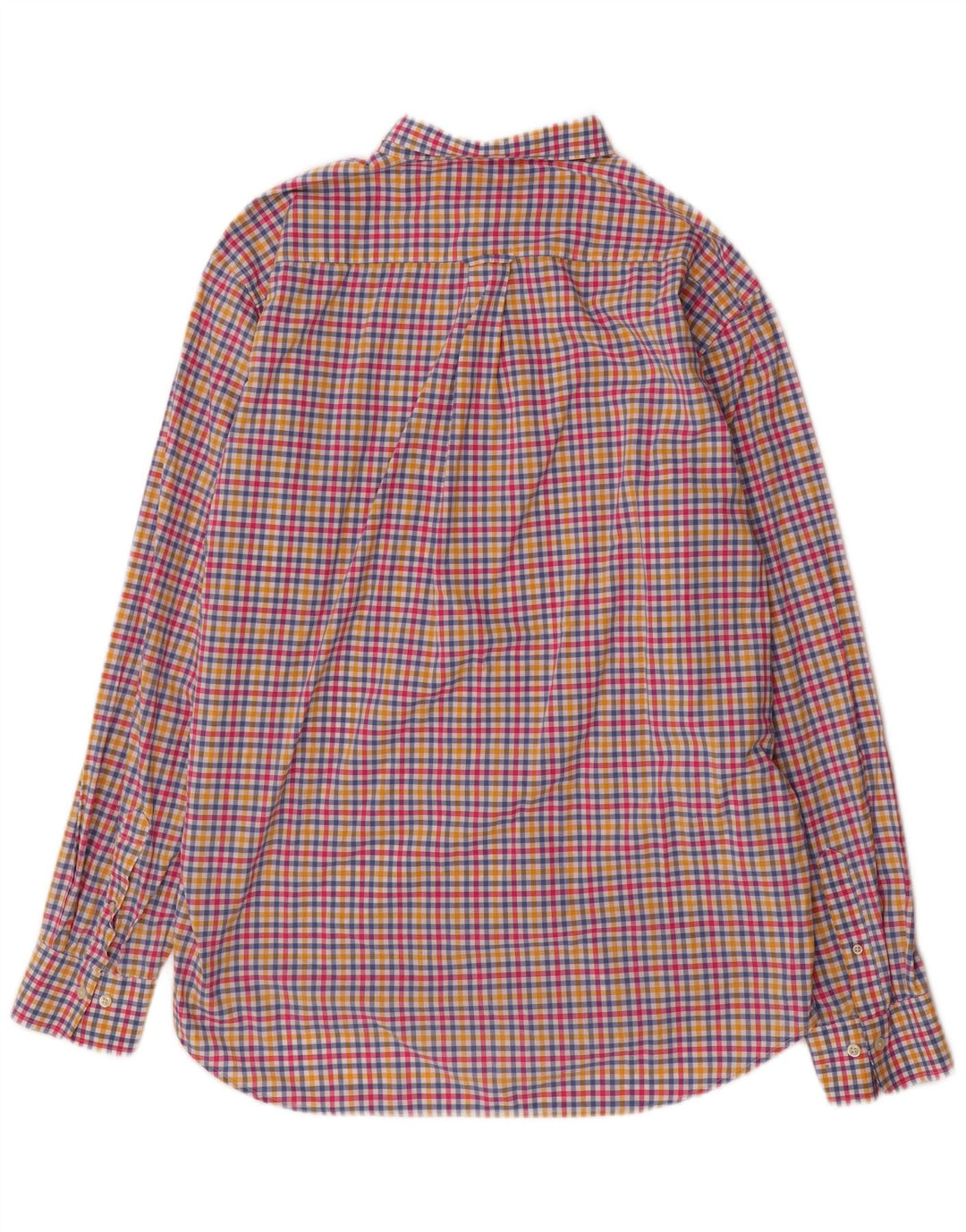 Gant Herre Regular Fit Skjorte Størrelse 45/46 18 2XL Flerfarvet Gingham Bomuld