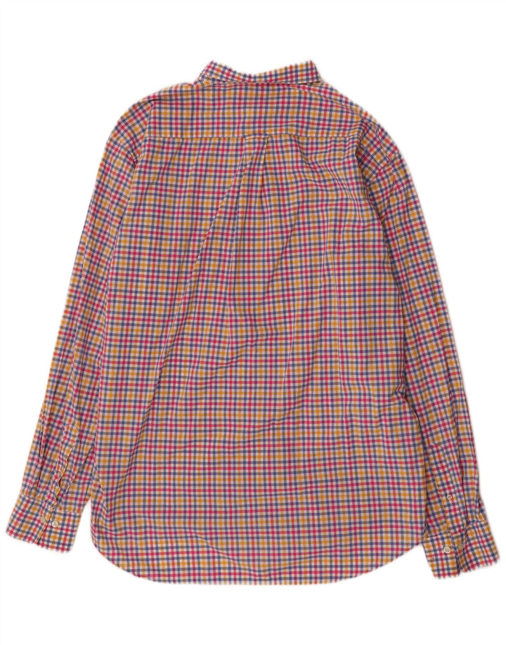 Gant Herre Regular Fit Skjorte Størrelse 45/46 18 2XL Flerfarvet Gingham Bomuld