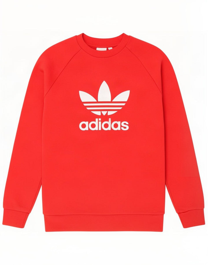 Adidas grafisk sweatshirt til mænd, lille rød bomuld