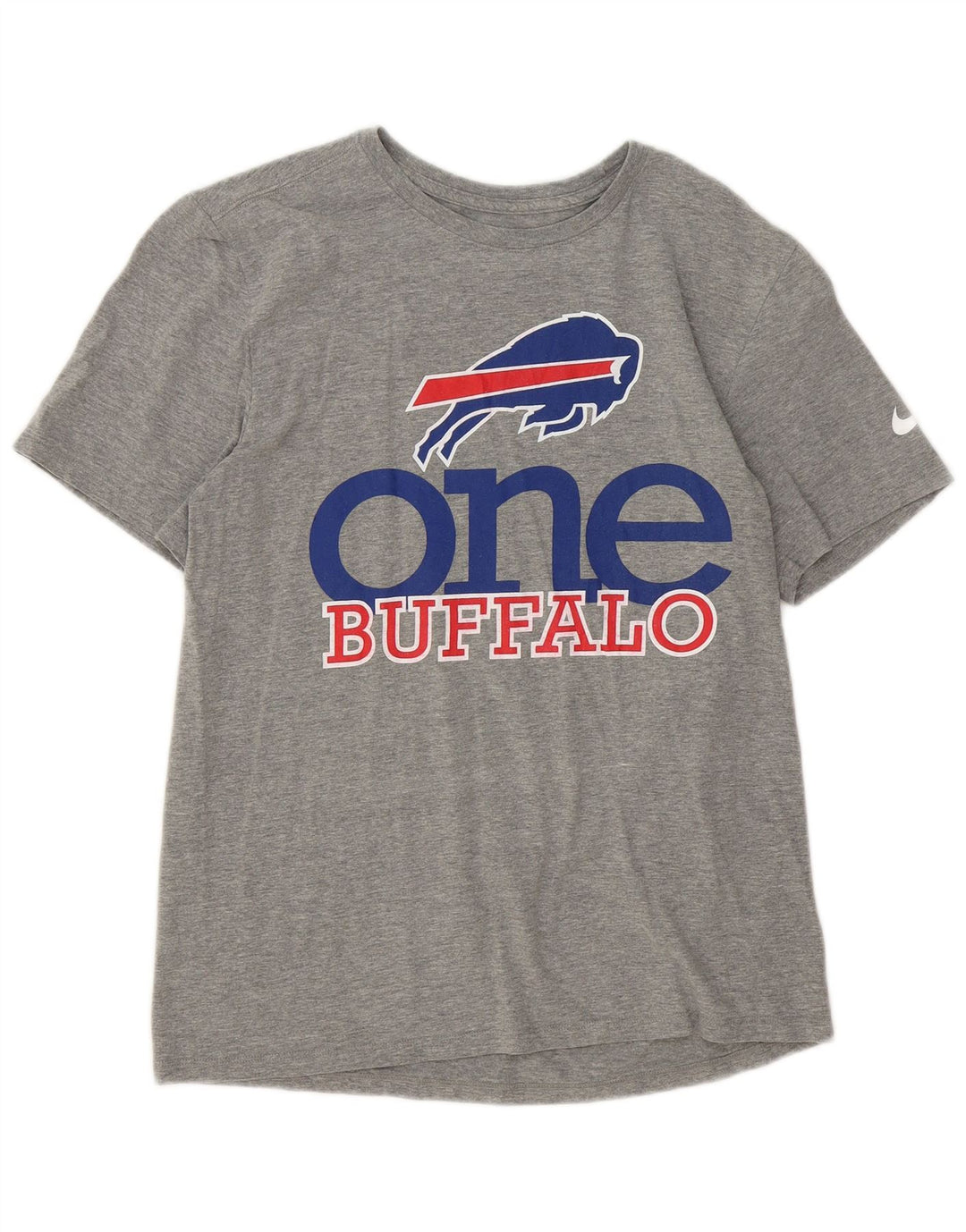 Nike Herre Buffalo Bills Grafisk T-Shirt Top Medium Grey Flecked
