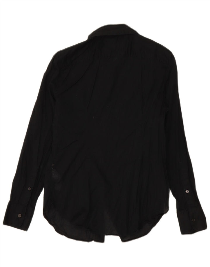 J. CREW Womens Slim Fit Shirt US 2 XS Black Cotton