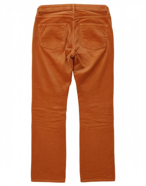 Zara lige fløjlsbukser til kvinder EU 38 Small W28 L27 Brun