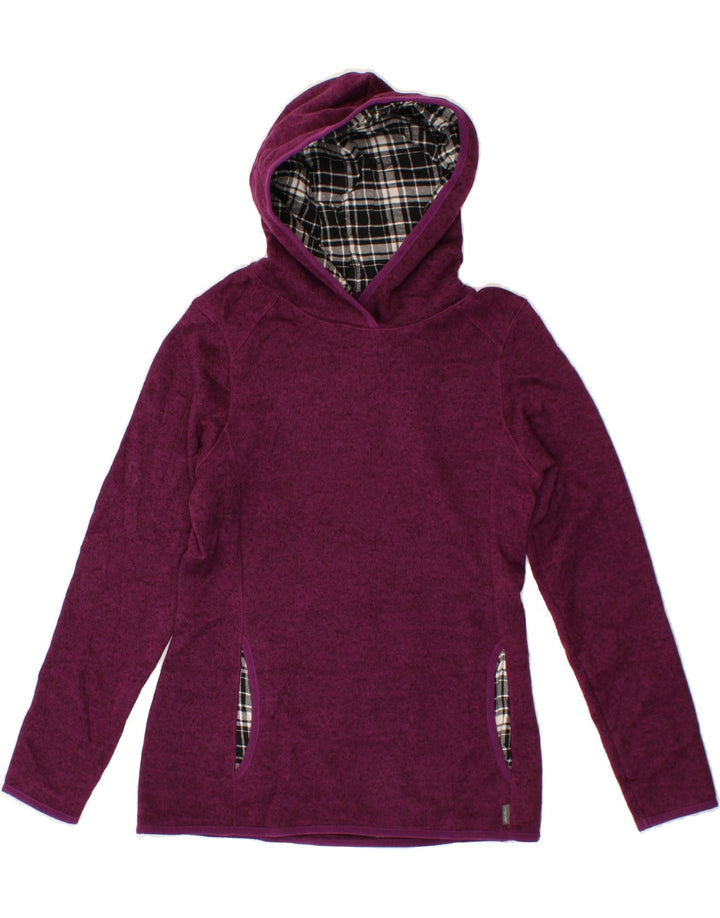 EDDIE BAUER Womens Hoodie Jumper UK 10 Small Purple Polyester Vintage Eddie Bauer and Second-Hand Eddie Bauer from Messina Hembry 