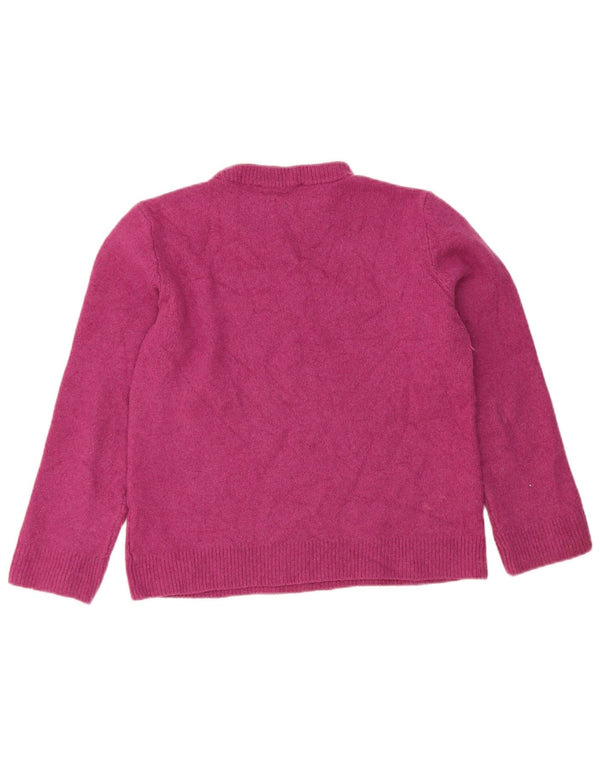 Zara Dame Turtle Neck Jumper Sweater UK 12 Medium Pink