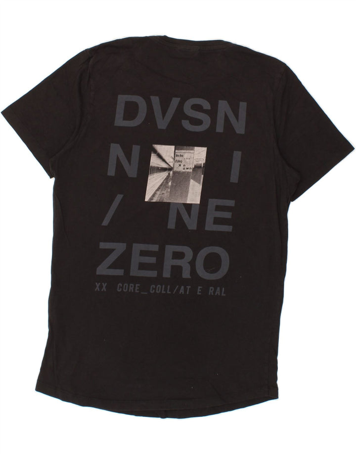 JACK & JONES Mens Graphic T-Shirt Top Medium Black Cotton Vintage Jack & Jones and Second-Hand Jack & Jones from Messina Hembry 