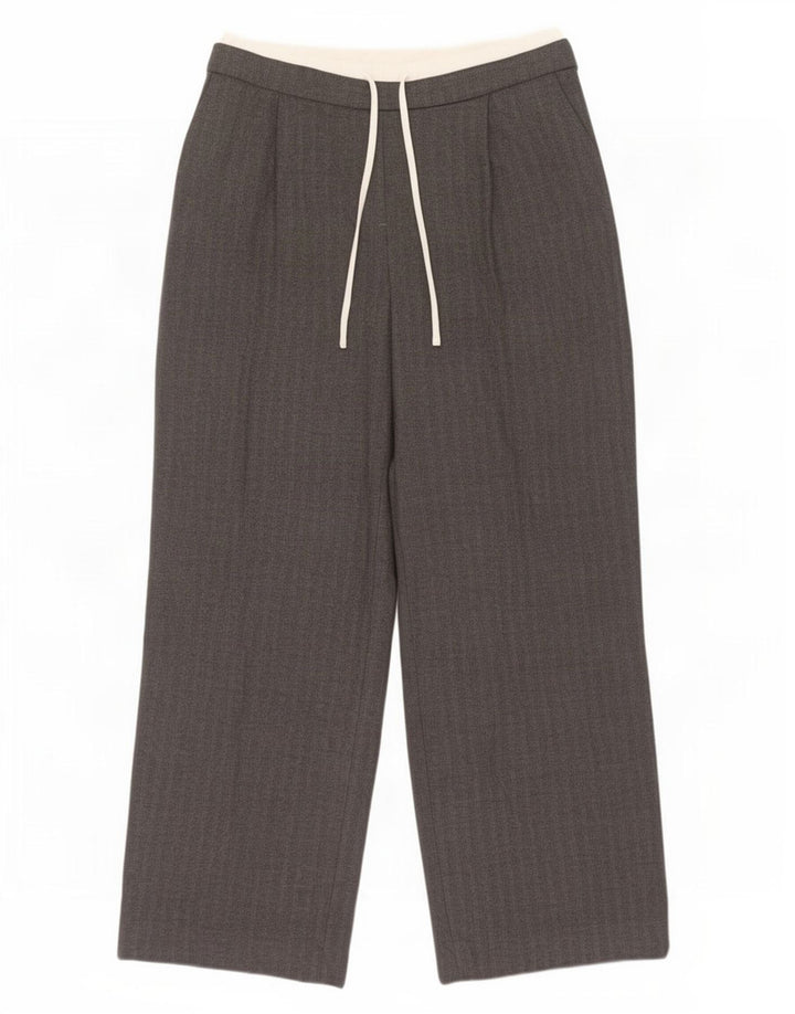Zara Womens Loose Fit Bukser Medium W30 L30 Grå sildebenspolyester