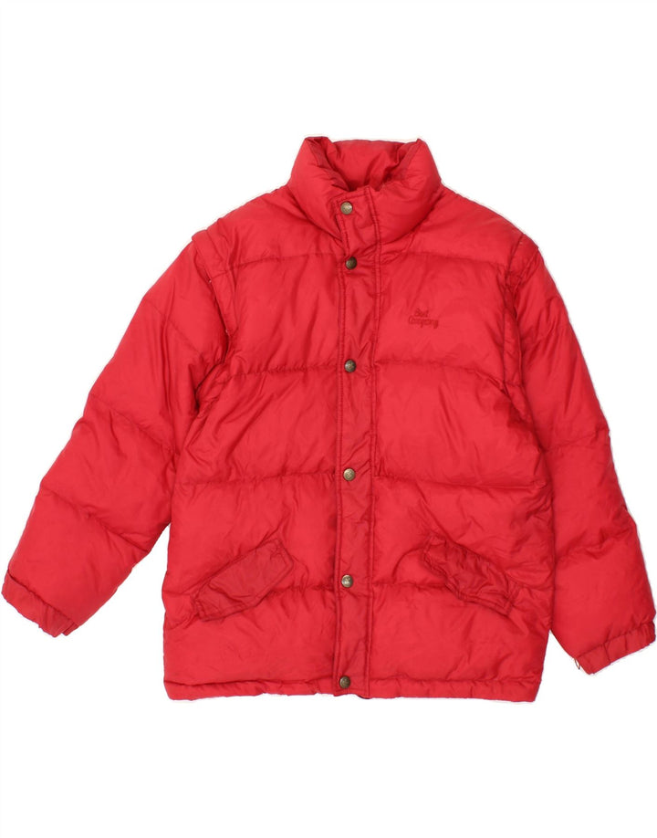 BEST COMPANY Womens Padded Jacket UK 10 Small Red Nylon Vintage Best Company and Second-Hand Best Company from Messina Hembry 