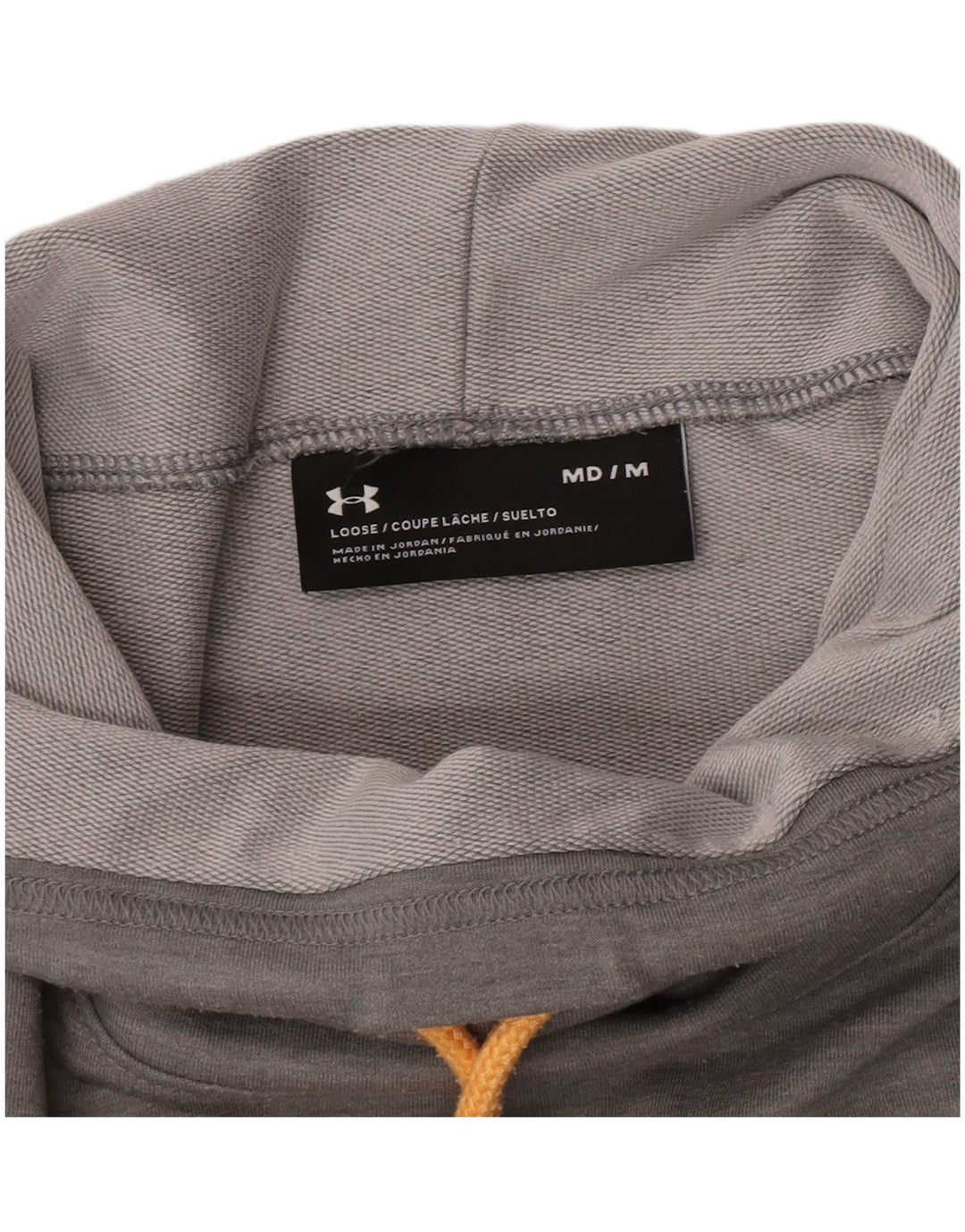 Under Armour Dame Roll Neck Sweatshirt Jumper UK 14 Medium Grey Flecked