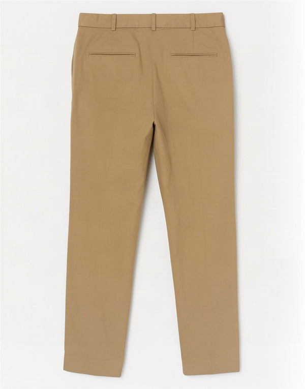 Zara Slim Chino Bukser til kvinder EU 36 XS W26 L27 Beige Bomuld