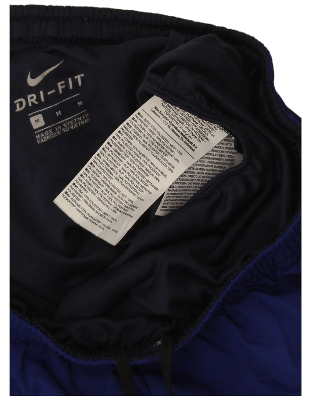Nike Herre Dri Fit Sportshorts Medium Marineblå Colourblock Polyester