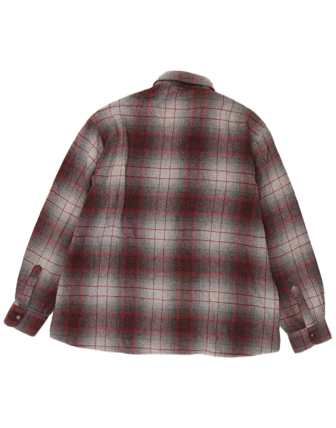 VINTAGE Flannelskjorte til mænd XL Bourgogne Ternet