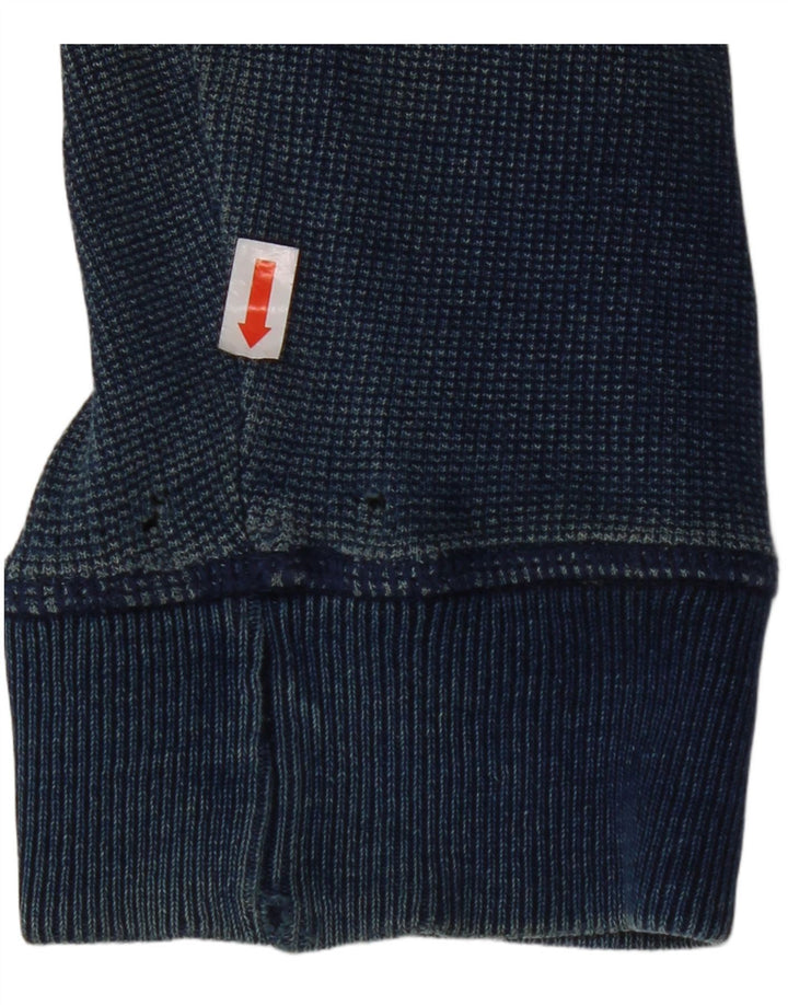 FAT FACE Hættetrøje med lynlås til mænd Medium marineblå bomuld