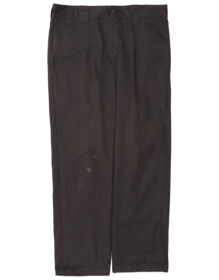 Dickies Herre Slim Straight Chino Bukser W32 L32 Sort Polyester