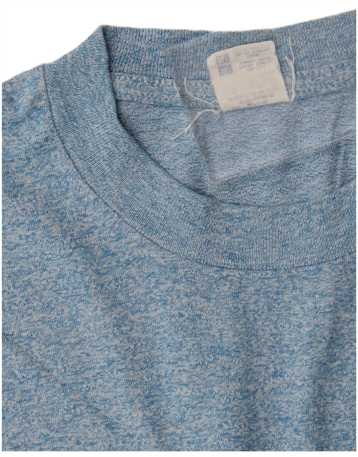 Champion Herre grafisk T-shirt Top Lille Blå Flecked Bomuld