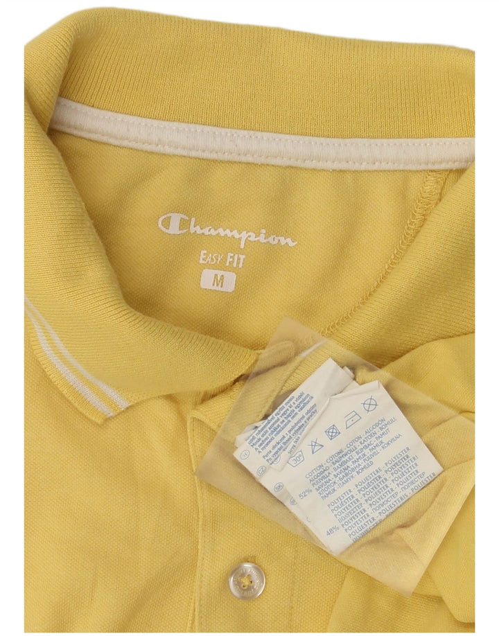 CHAMPION Herre Easy Fit Polo Shirt Medium Gul Bomuld