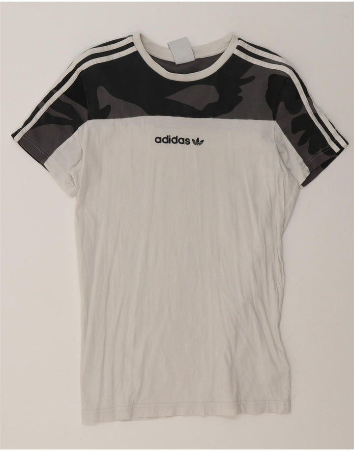 Adidas Herre T-Shirt Top Lille hvid Camouflage Bomuld