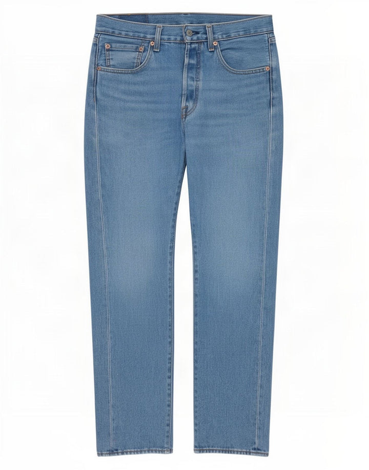 Levi's Herre 501 Straight Jeans W32 L32 Blå Bomuld 90'erne