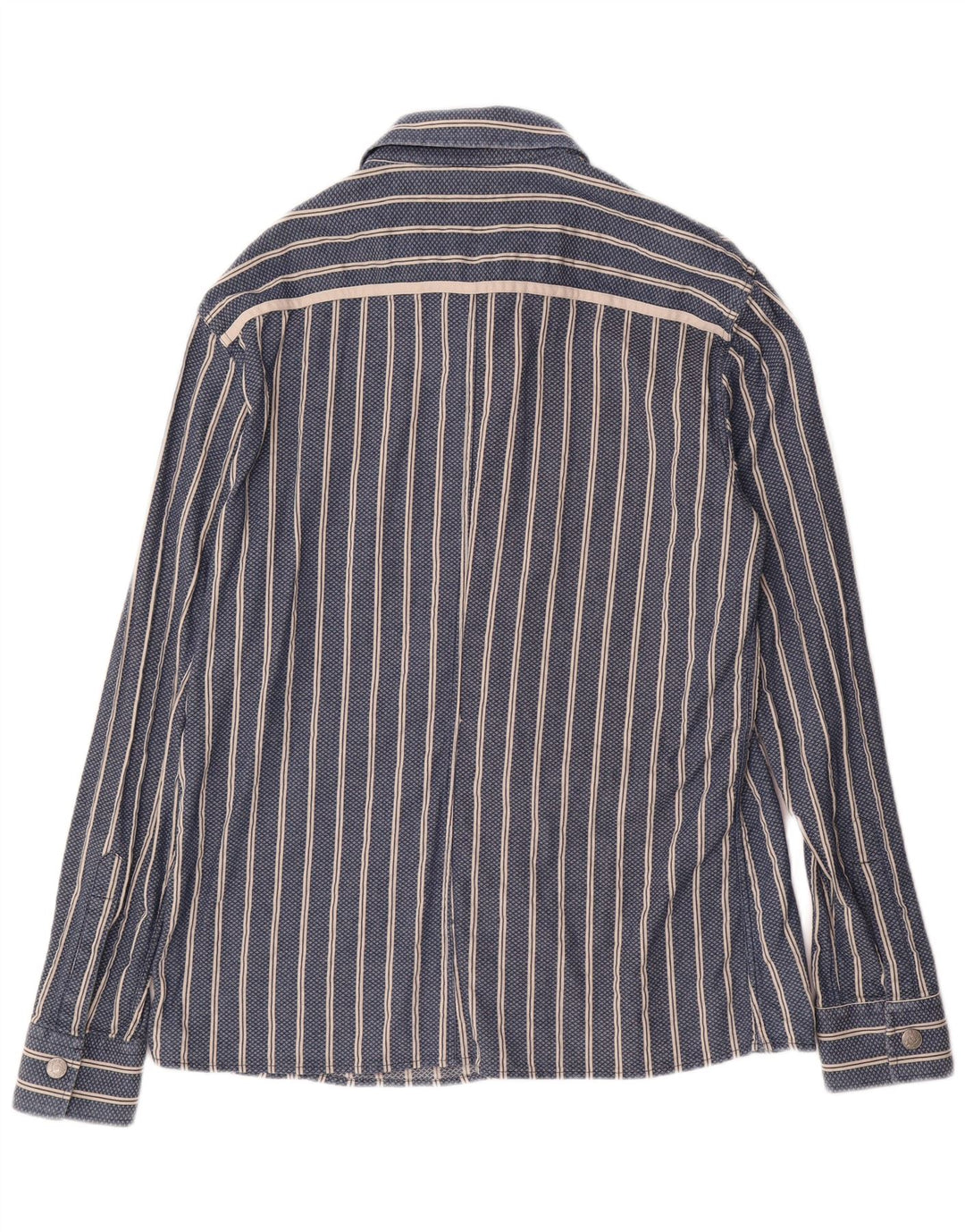 ARMANI JEANS Herreskjorte 2XL Blå Stribet