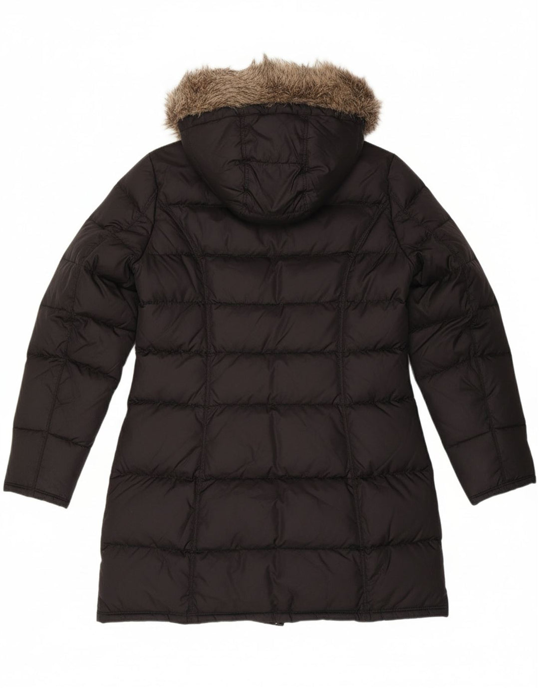TOMMY HILFIGER Womens Hooded Padded Coat UK 18 XL Black Polyester