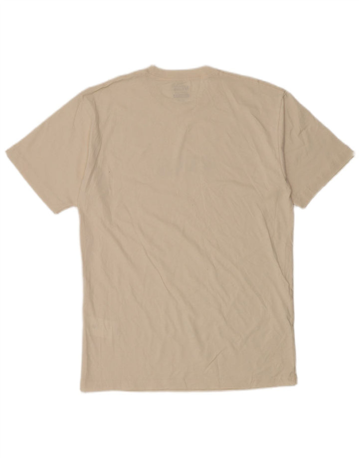 Vans Herre Classic Fit Grafisk T-shirt Top Medium Off White Bomuld