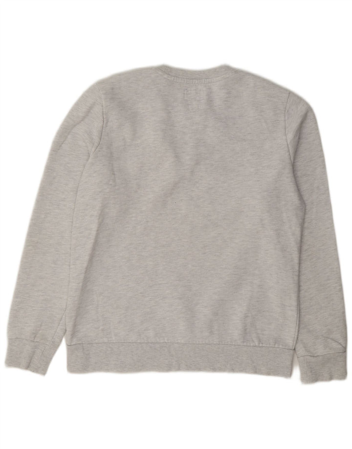 Superdry Dame Sweatshirt Jumper UK 12 Medium Grey Bomuld