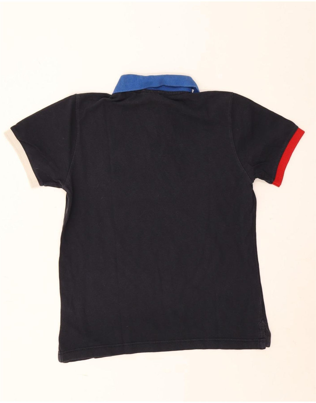 North Sails Herre Polo Shirt Small Navy Blue Colourblock Bomuld