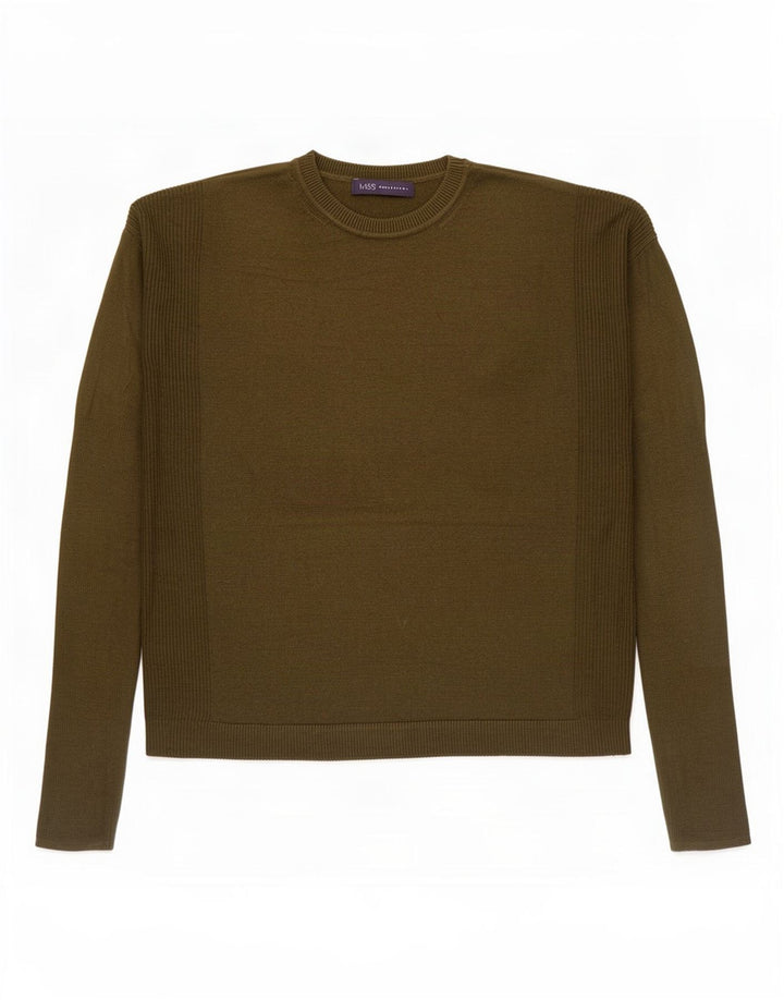 Marks & Spencer Dame Oversized Crew Neck sweater UK 10 Small Khaki