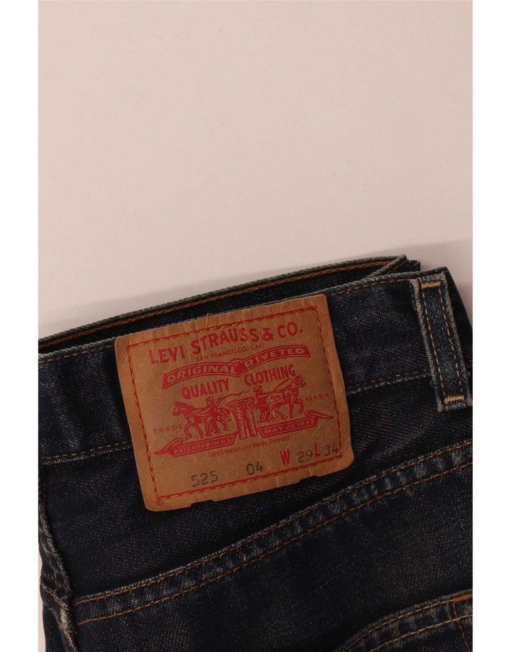 Levi's Dame 525 Bootcut Jeans W29 L30 Marineblå Bomuld