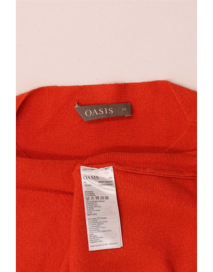 Oasis Dame Top Langærmet UK 6 XS Orange Viscose
